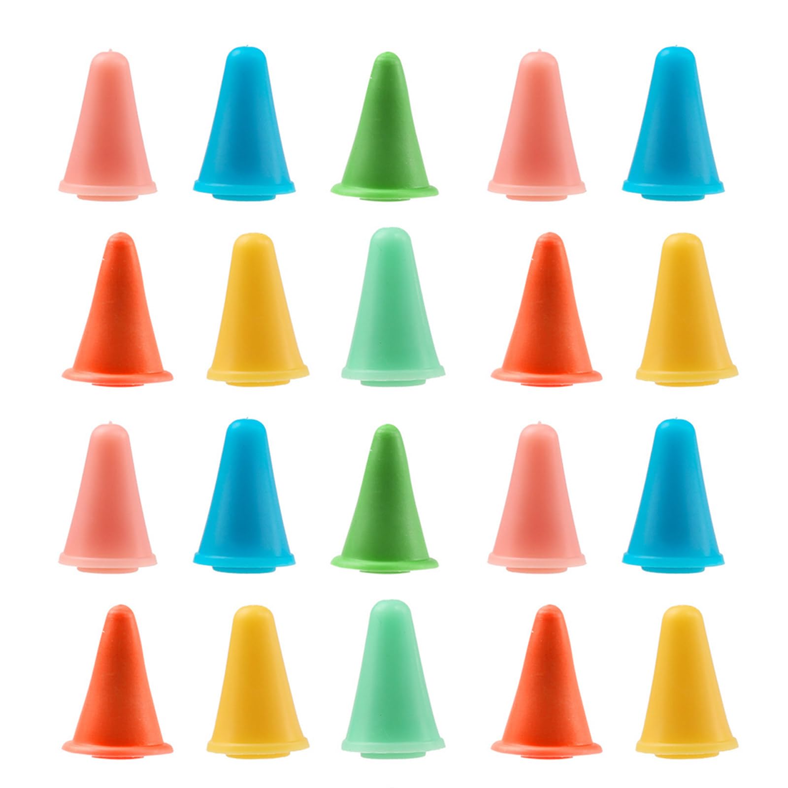 NEWFT 20Pcs Knitting Needle Point Protectors, Knitting Needle Point Protectors, Tip Stoppers Covers Stitching Tools Tool for Sweater Makers