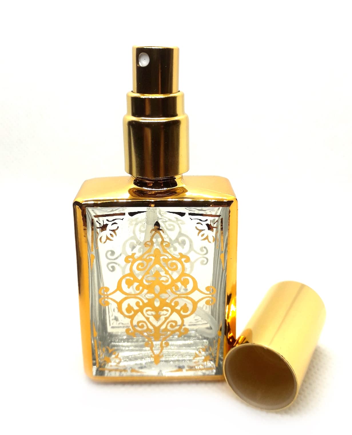 Zénitude Glassworks Gold 15Ml Empty Glass Perfume Bottle With Fine Mist Atomiser Small Spray Bottle Pocket/Travel Size Bottle