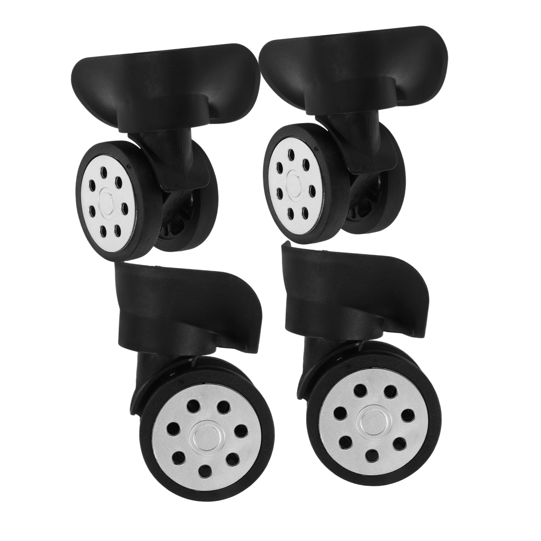 NUOBESTY 12 Piezas ruedas de maleta ruedas giratorias accesorios de viaje equipaje maleta ruedas de repuesto reemplazo de reparación de rueda de maleta rueda giratoria de equipaje plástico