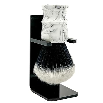 Parker Arctic Storm Ultra-Soft Synthetic Shaving Brush with Stand –