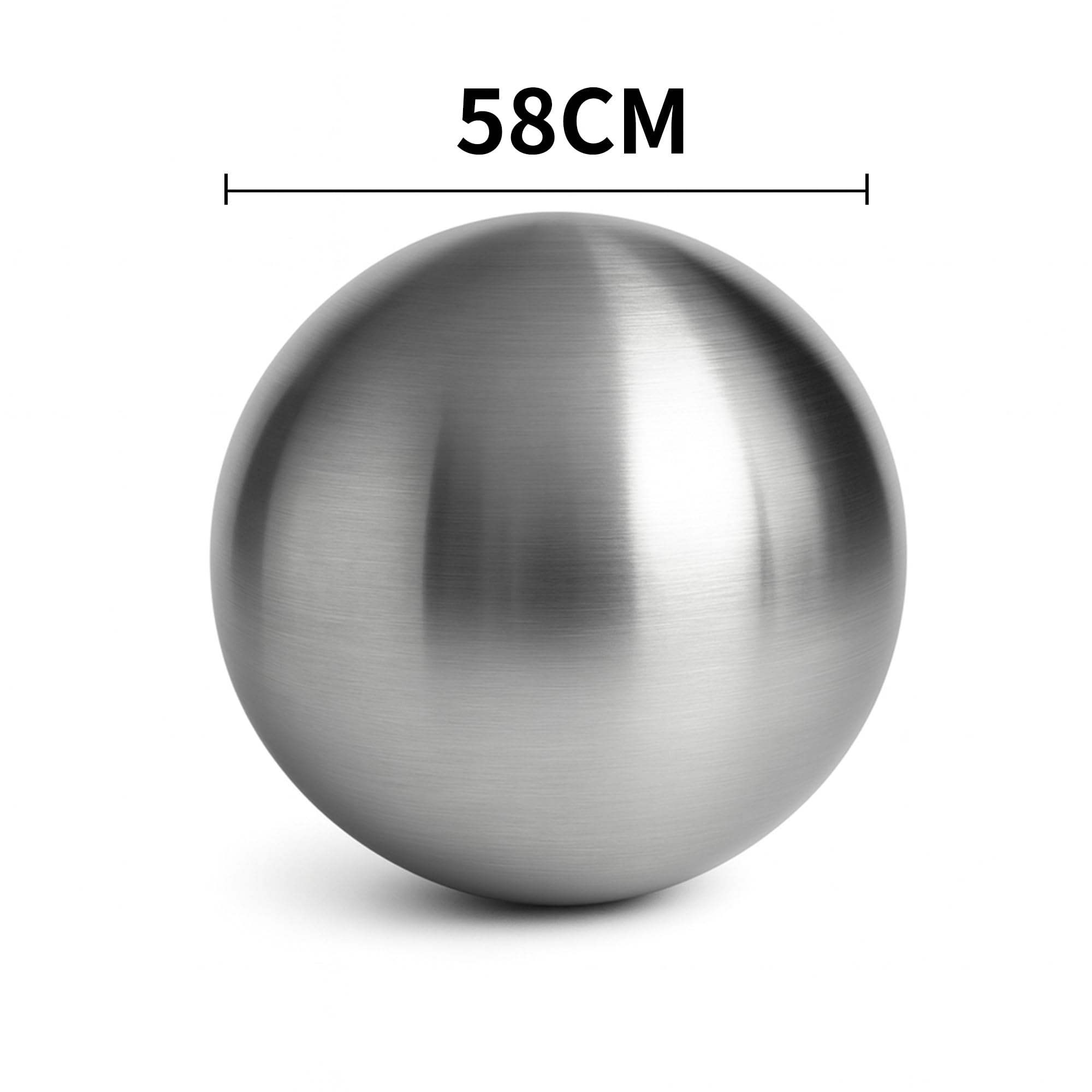 köhko bola decorativa 3 – 58 cm mate de alta calidad acero inoxidable jardín bola bola de acero inoxidable Estanque bola