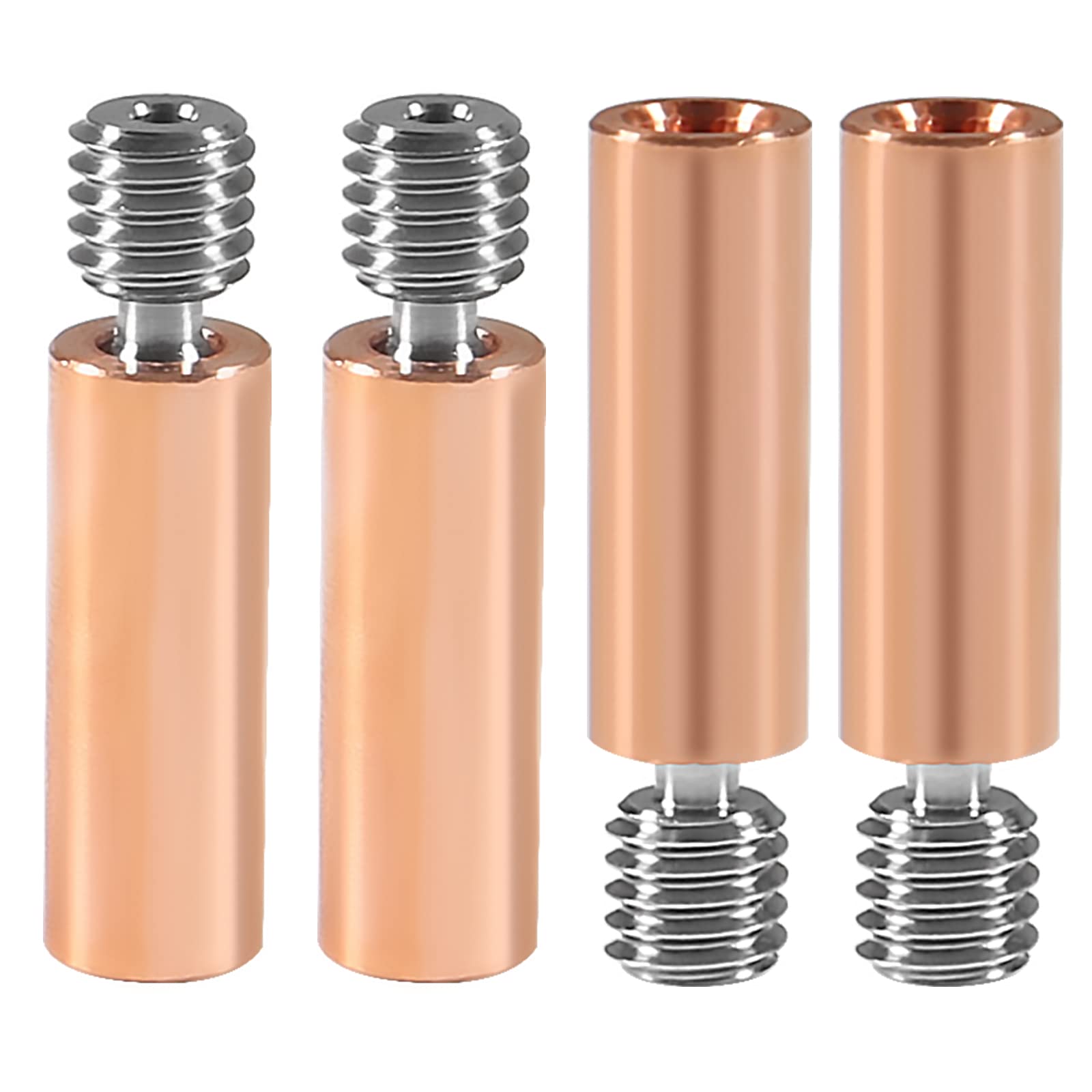 Alinan 4pcs CR10 Bimetal Heatbreak, Upgrade Smooth All Metal Bimetal Copper Titanium Heatbreak High Temperature Throat for 3D Printer CR10 S4 S5 Ender 3 V2 Ender3 pro Ender 5 CS3 Hotend-image-25