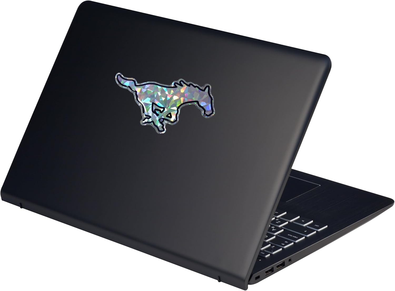 Elektroplate Officially Licensed SMU Mustangs Silver Reflective Decal | Premium 3D Doming All Weather Sticker for Car, Water Bottle, Laptop, Tablet, Window, Cooler, Toolbox, Phone | Made in The USA - Image 5