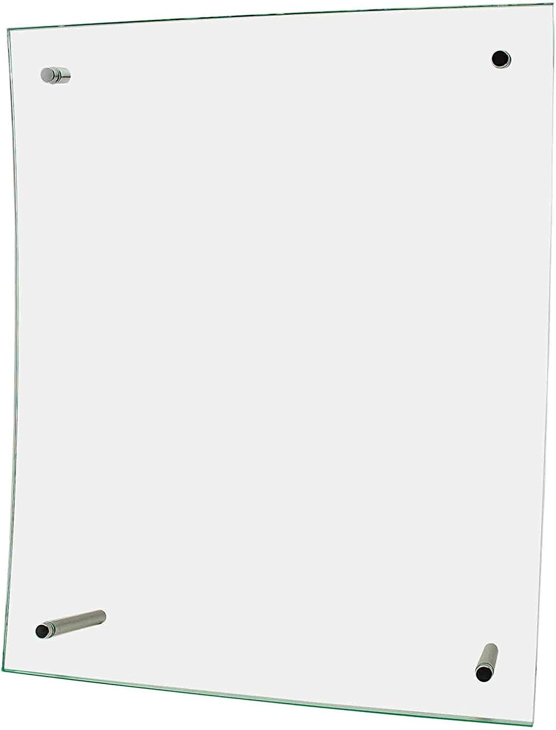 Marketing Holders Curved Sign Holder 8.5 x 11 Ad Frame Literature Stand with Metal Pegs Horizontal or Vertical Retail Countertop Display