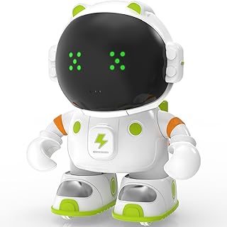 JQLM Robots Toys for Kids, Rechargeable Interactive Talking Smart Toy Robot for Boys Girls Age 2 3 4+ with Touch Sense, Vo...