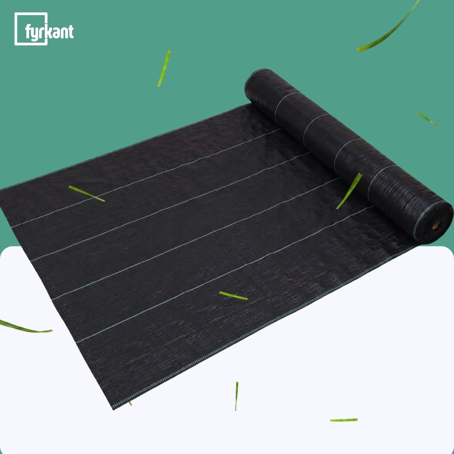 Telo Pacciamatura Nero Antierbacce per Orto e Giardino Contro infestanti - Tessuto 100 gr/m² Intrecciato Permeabile all’Acqua Stabilizzato UV (2x50m)