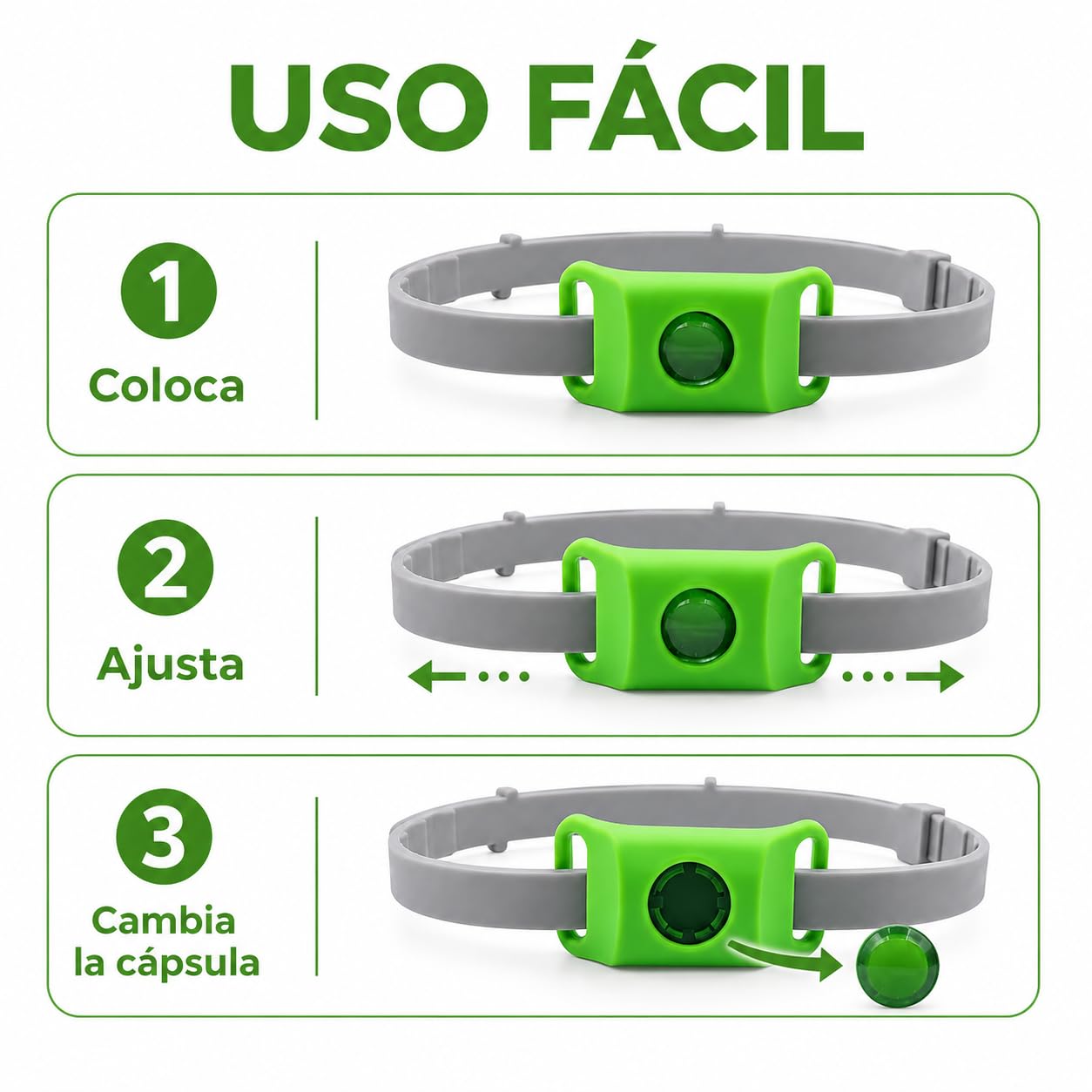 Aquality Collar Antiparasitario Gatos Perros con Cápsulas Reemplazables Difusor Natural Ajustable Resistente Al Agua para Paseos Exterior (Rojo)