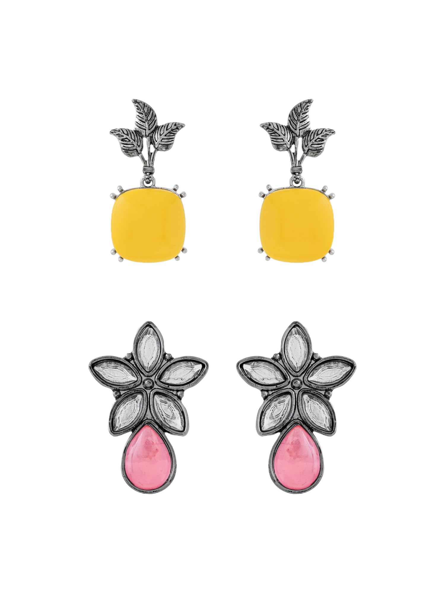 See full amazon price history chart for Yellow Chimes Multicolor Drop Earrings For Women | Combo of 2 Pairs Fashion Drop Earrings Set | Floral Shaped Oxidised Silver Earrings For Gifting | Birthday Gift for Girls Anniversary Gift for Women Yellow Chimes Multicolor Drop Earrings For Women | Combo of 2 Pairs Fashion Drop Earrings Set | Floral Shaped Oxidised Silver Earrings For Gifting | Birthday Gift for Girls Anniversary Gift for Women (B0D95P23B4) Amazon Price History, Amazon Price Tracker