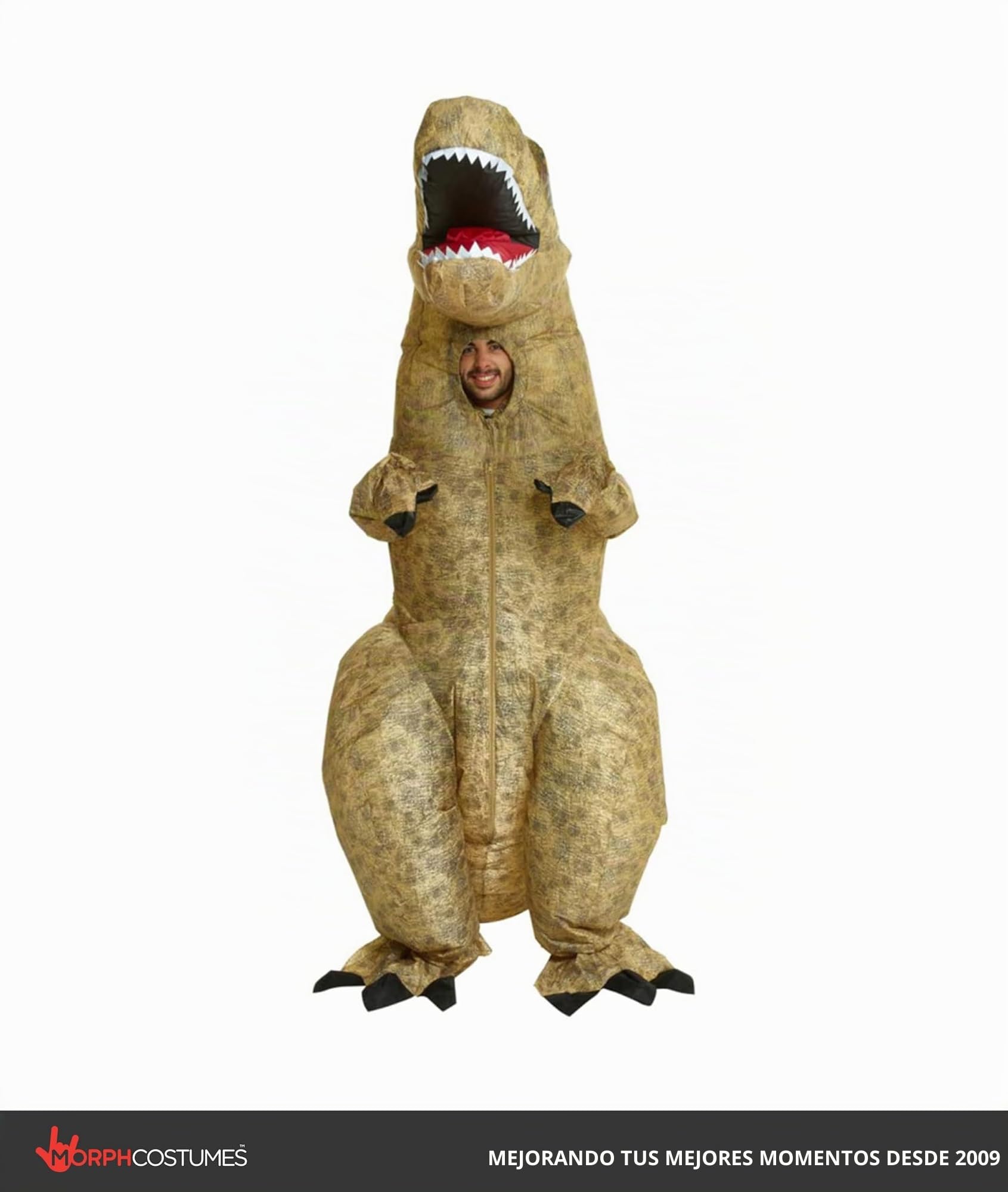 Morph Costumes Disfraz Dinosaurio Adulto T Rex Gigante Hinchable, Disfraz Carnaval Adulto Talla Única
