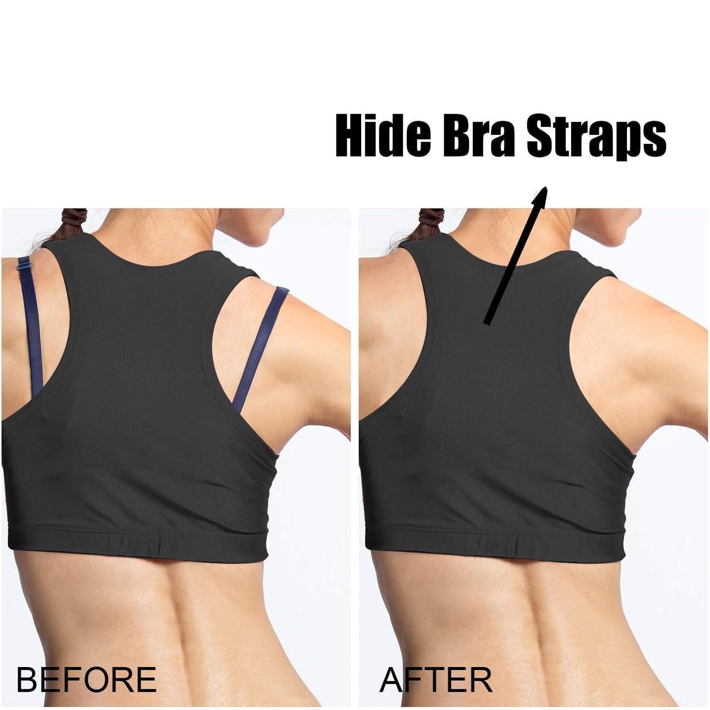 Enclave Razor Clips Bra Strap - Clips Racer Back Conceal Straps Cleavage, Bra Strap clip holder hook, Anti Slip Bra strap holder, Free Size (SET OF 3) (MIX, ROUND SHAPE) - Image 5 thumbnail