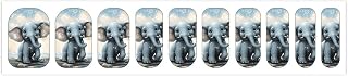 100 Pcs 5 Sheets Cute Elephant Play Bubbles Nail Stickers for Woman, Waterproof Nail Adhesive Pads for Celebrate Holiday, Nail Art Design Decoration Accessories for New Year