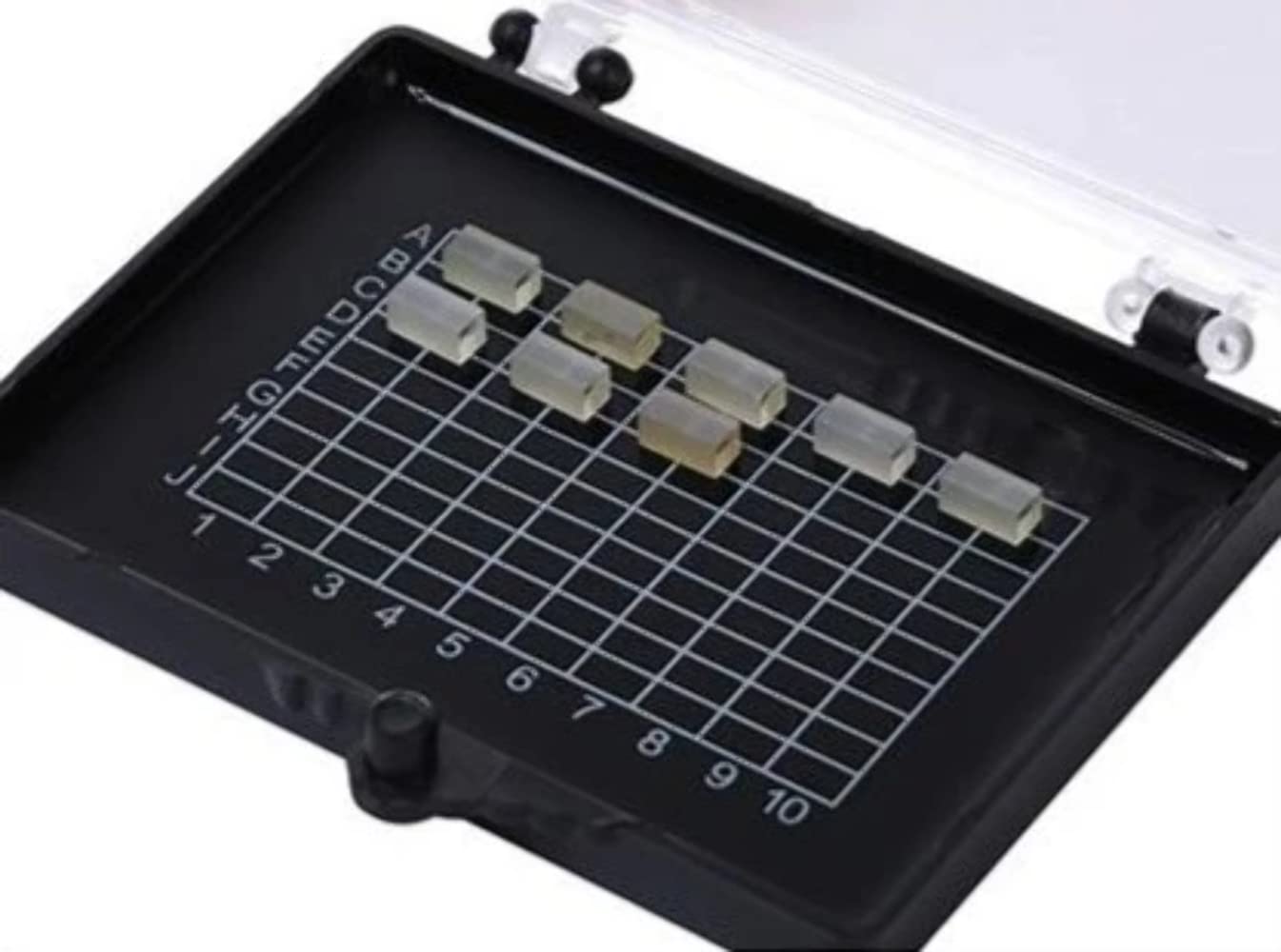 Pack of 10 Sticky Gel Carrier Boxes (75x55x15 mm) for Delicate