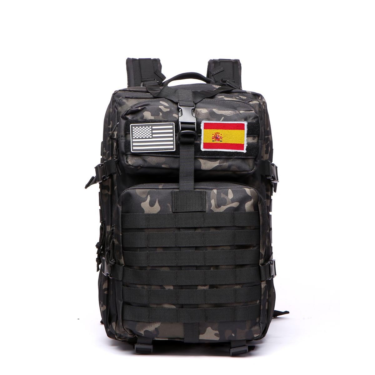 Sac à dos tactique 50 litres avec système Molle - Grande capacité militaire imperméable pour urgences de 3 jours, chasse, randonnée et camping - Sac à dos pour activités de plein air