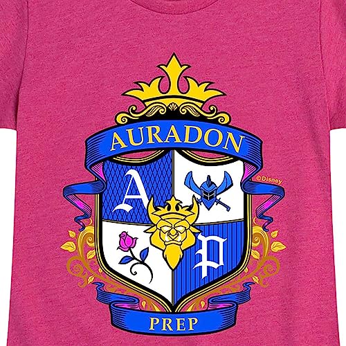Disney - Descendants - Auradon Prep Crest - Toddler and Youth Girls Short Sleeve Graphic T-Shirt3