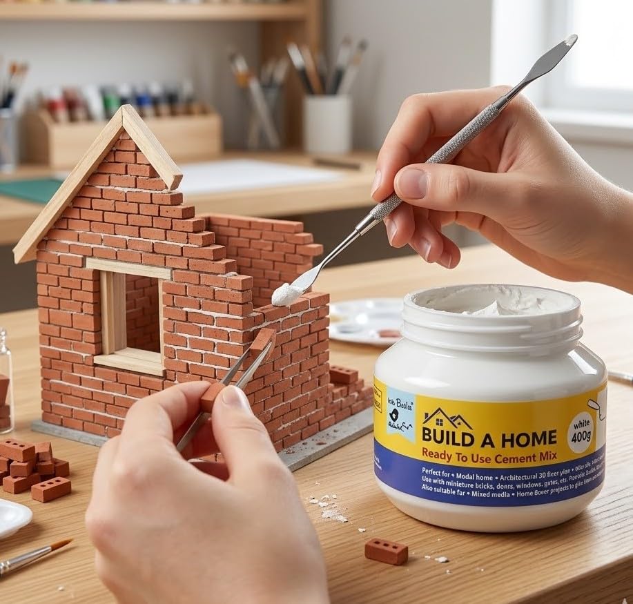 Image of Little Birdie Build A Home Ready To Use Cement Mix White 400G Bottle