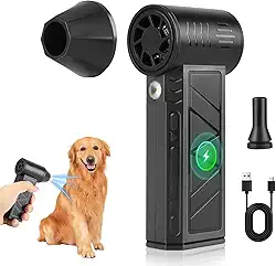 130.000 RPM Mini Jet Fan Vento, Mini Ventilador a Jato Vento, Sem Fio Super Jet Fan, Mini Soprador Portátil a Jato, Mini Soprador Espanador de Ar para Carro