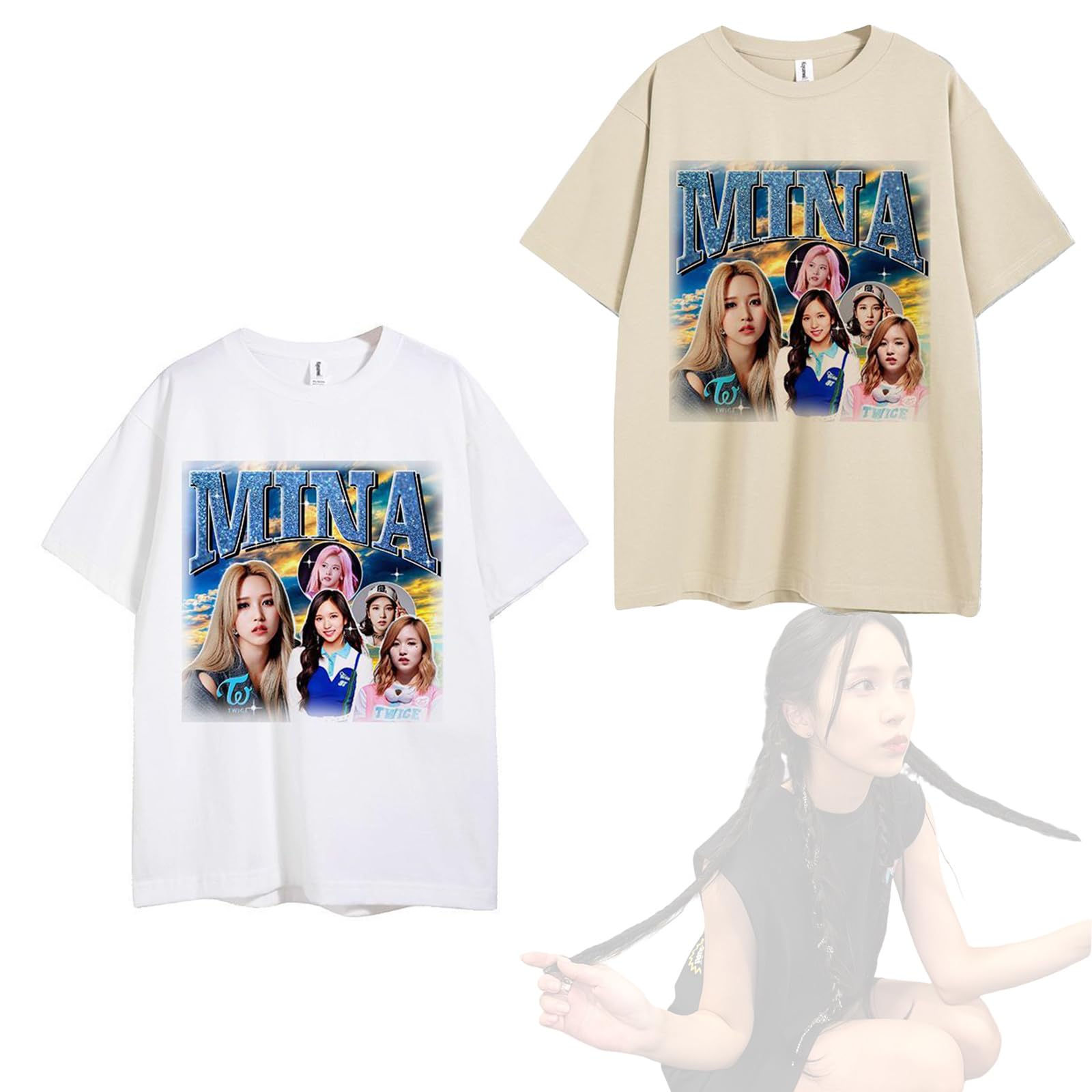 twice MINA シャツ Retro Twice Mina Shirt, Vintage Kpop Shirt, Twice Merch