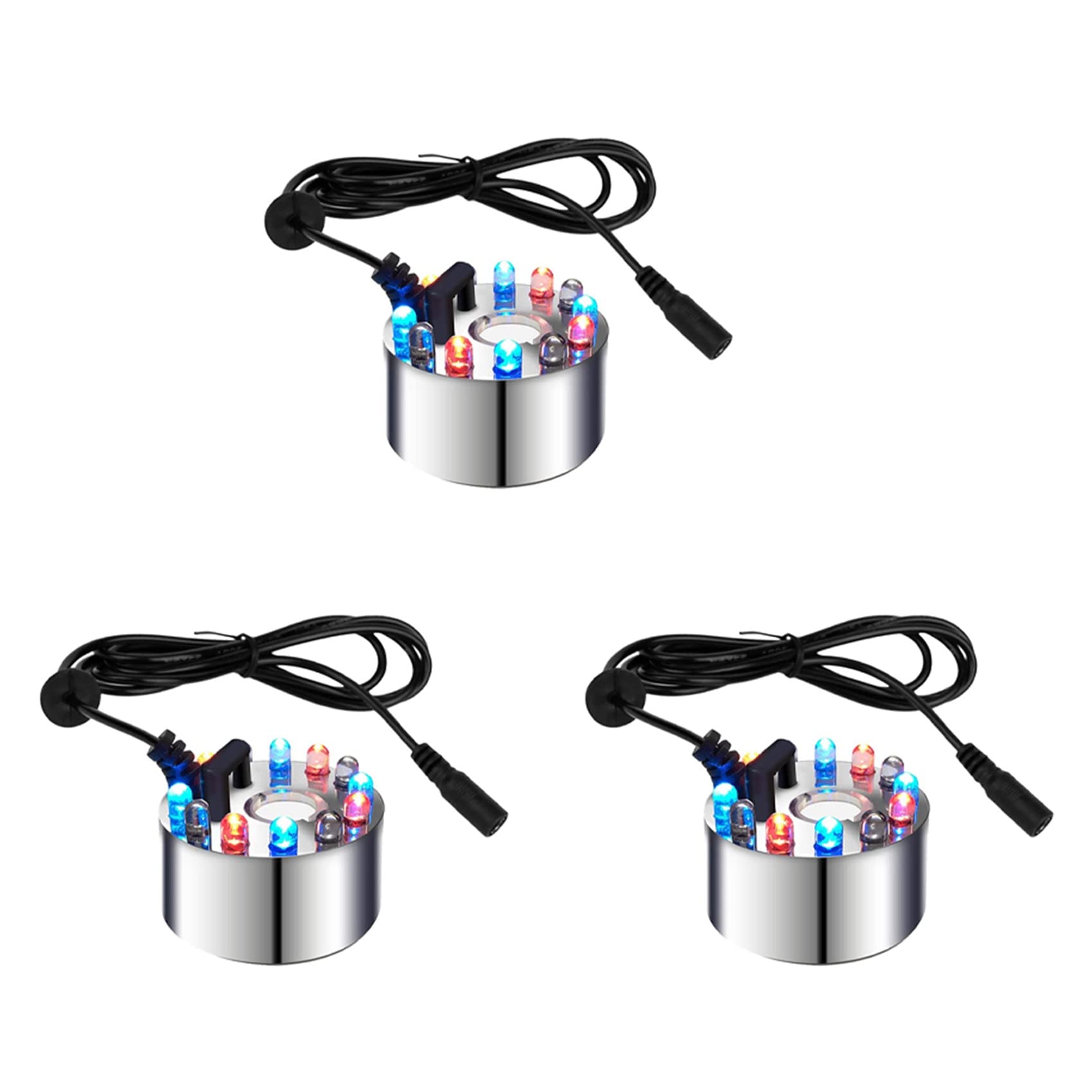 Brumisateur d'eau étang avec 12 LED atomiseur et humidificateur