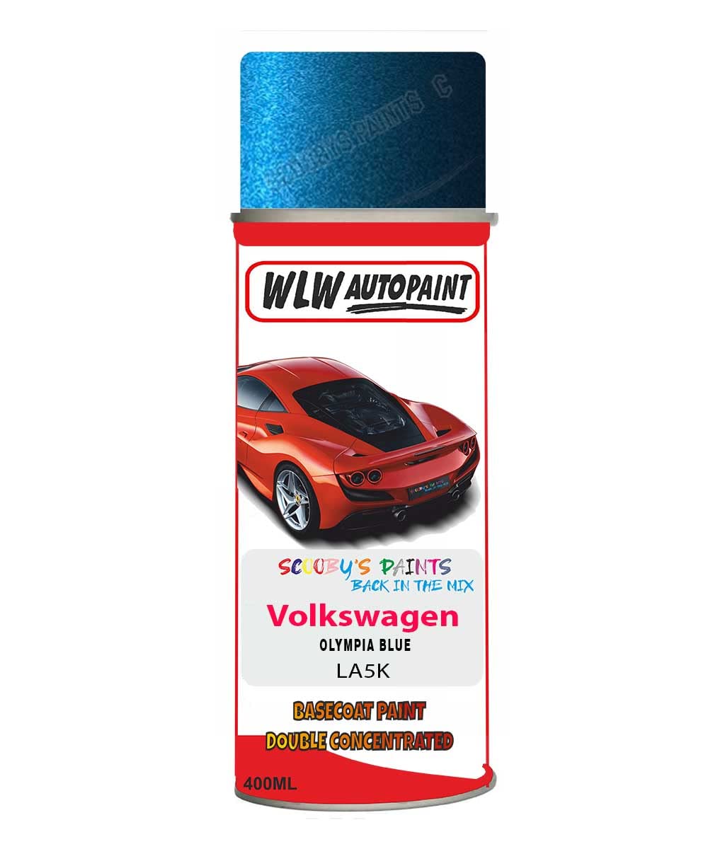 Basecoat Aerosol Spray Paint For Volkswagen Transporter Olympia Blue 2005-2015 Code La5K