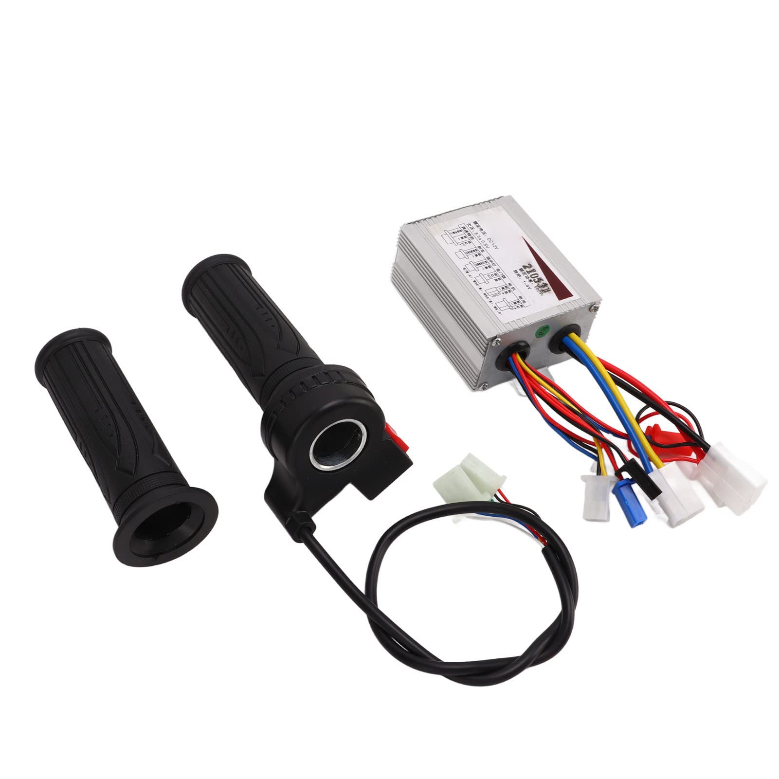Alomejor Elektro Fahrrad Controller Set 12 V 500 W Kopf DC Motor Gebürsteter Controller DREI Gang Gasdrehgriff Set