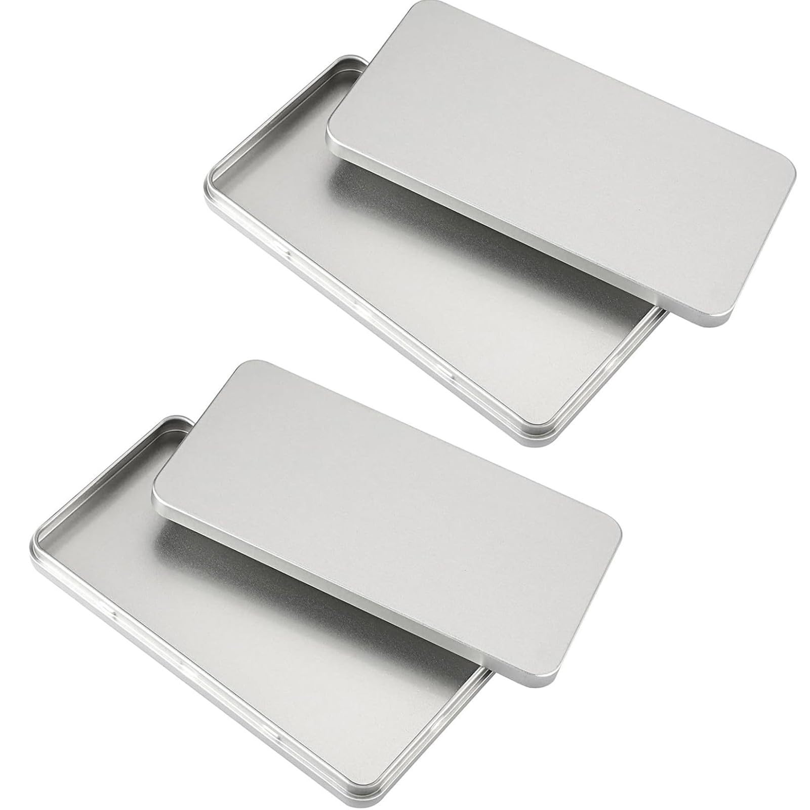 Multipurpose Sturdy Metal Cash Boxes Pack of 2 Accessory for Efficient Currency Management Daily Use Money Organizers