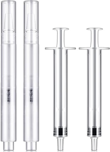 Paquete de 2 en 1 bolígrafo de pintura de retoque con pincel recargable, lápiz de pintura transparente al óleo vacío para retoques de pared,