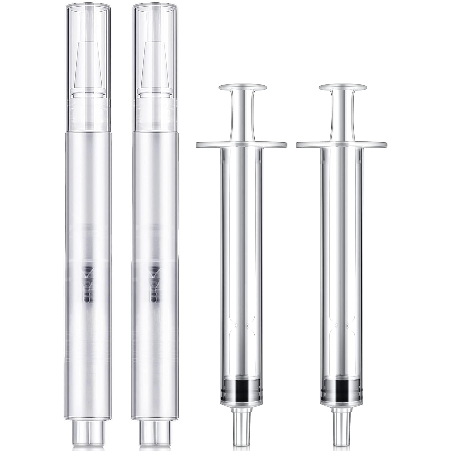 Touch Up Paint Pens 2 in 1 Pack Refillable Brush Pen Empty Oil Pen