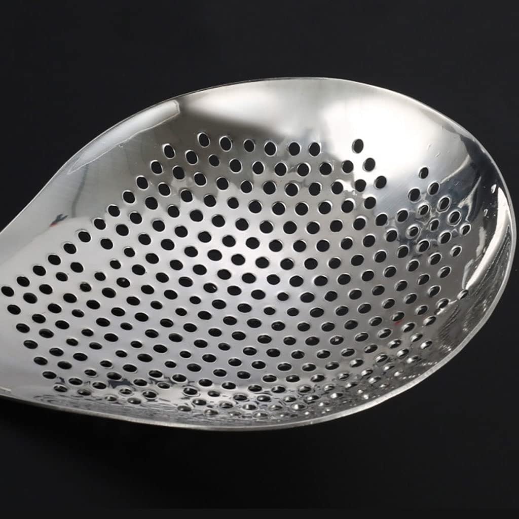 ENGENDER Strainer with Handle Cooking Skimmer Stainless Steel Colander Filter Spoon Kitchen Thickened Hot Pot Dumpling Noodle Small