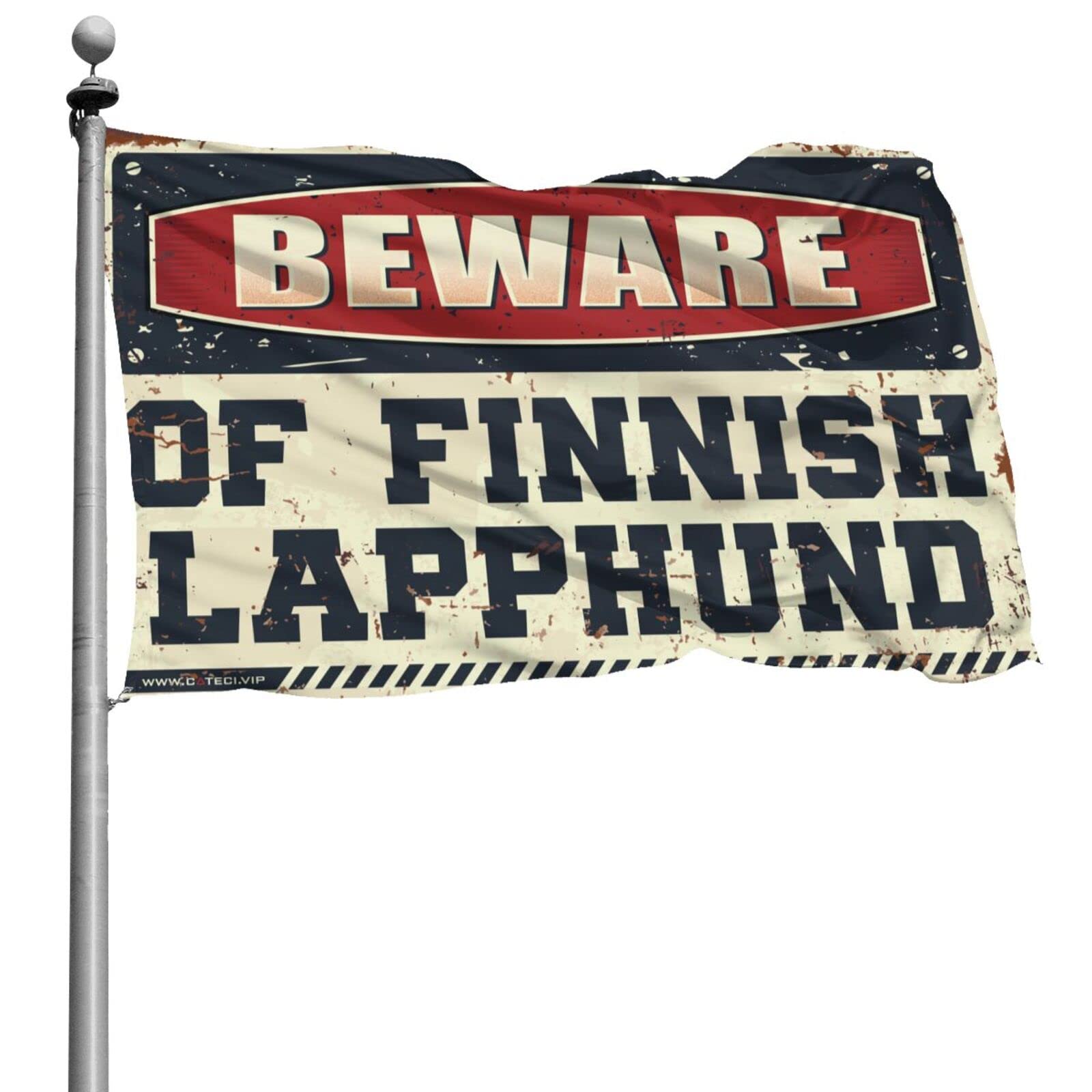 Drapeau Finlandish Lapphund original pour décorer une chambre d'étudiant