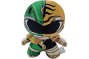 DZNR White & Green Power Rangers Plush Toy Pair (17.5cm)