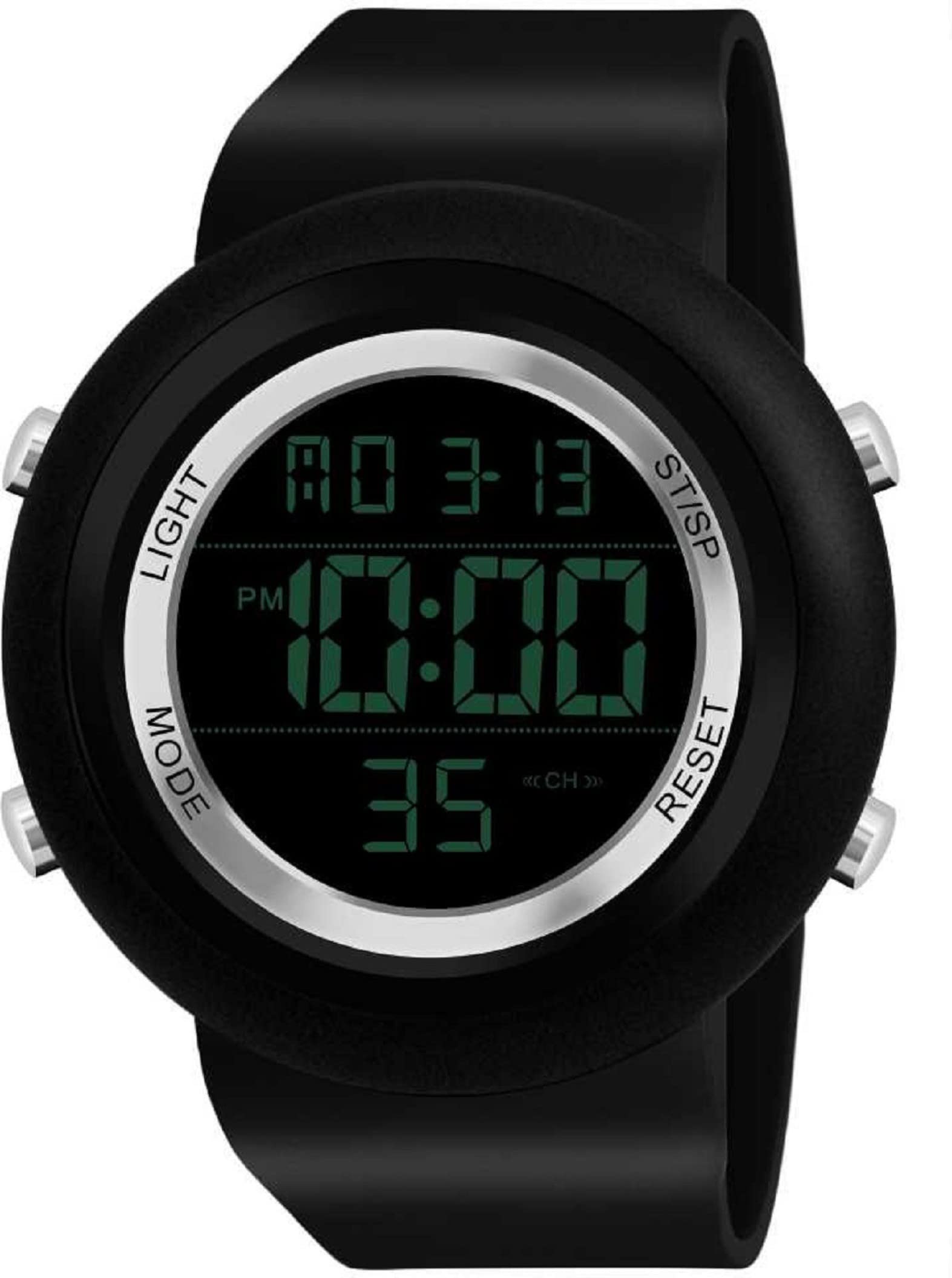 La Classe Watches Round Digital Multi-Functional Full Screen Black Strap Sports Watch (Silver) (B0B1X891FR) Amazon Price History, Amazon Price Tracker