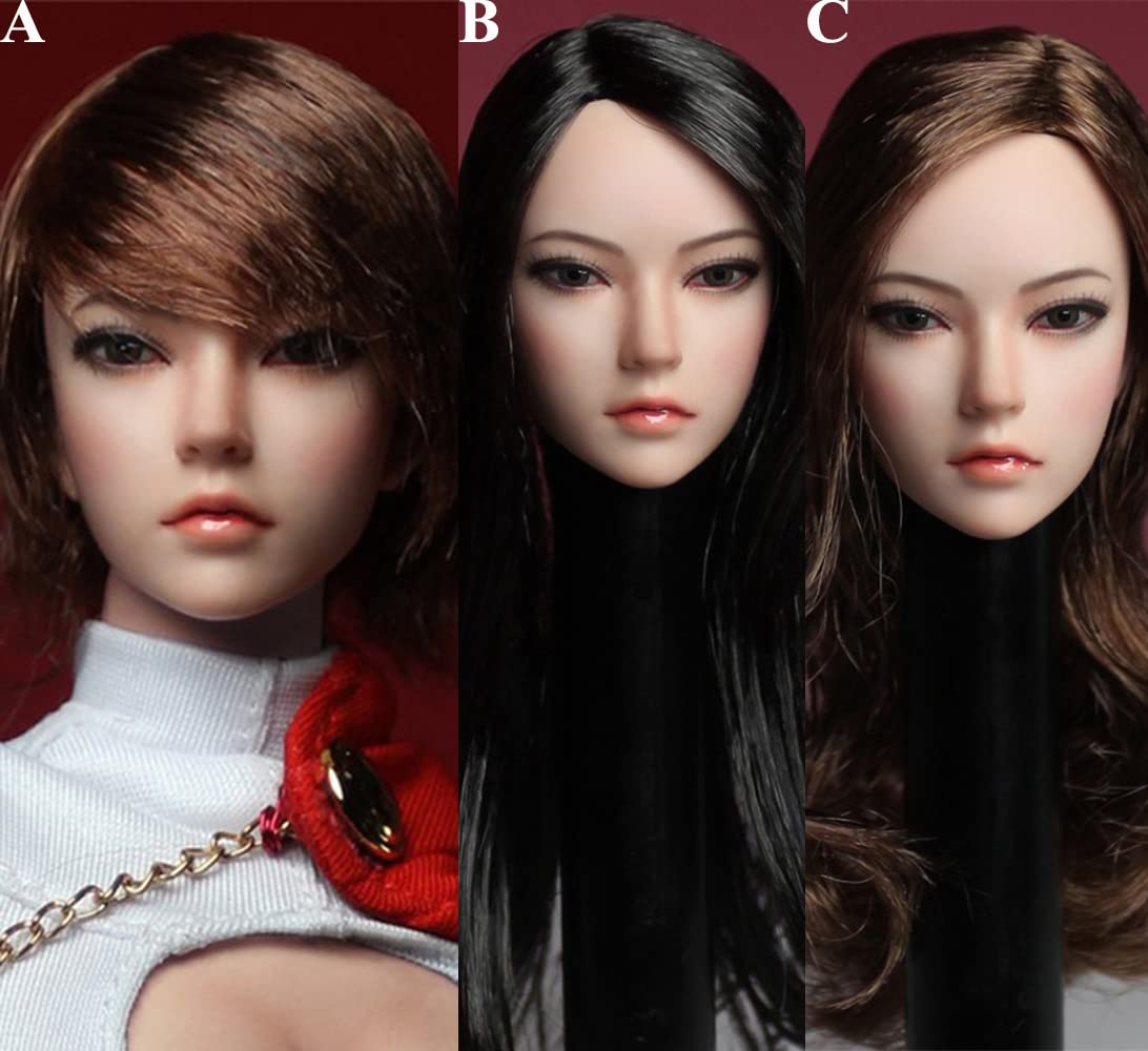 1/6 アジア人女性ヘッドA（Red Medium Hair）SD-H047A 1/6 アジア人