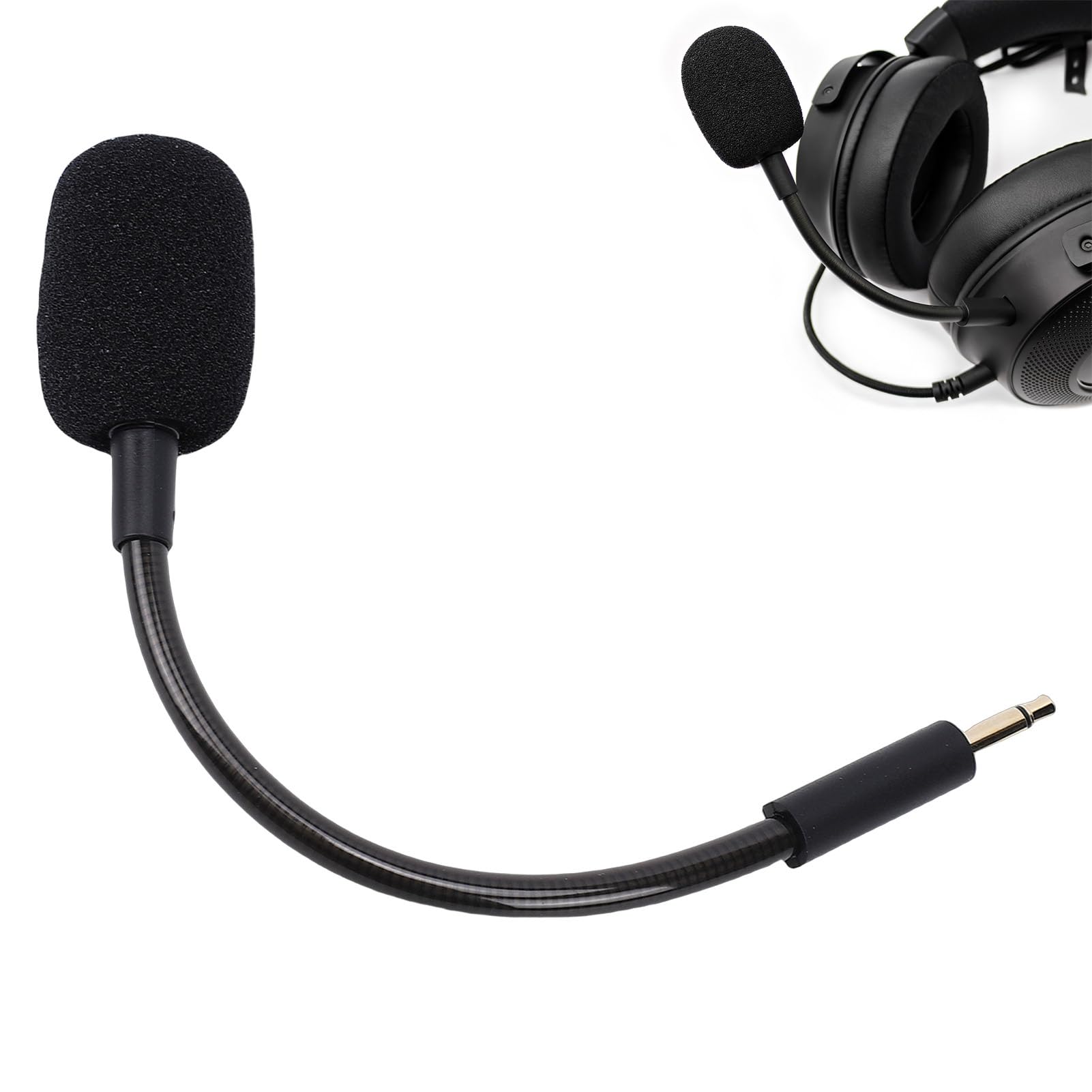 Microphone de Remplacement pour Casque USB Filaire Kraken V3, Perche de Micro de 3,5 Mm avec Suppression du Bruit, Voix Claire, Accessoire de Jeu Durable Plug and Play