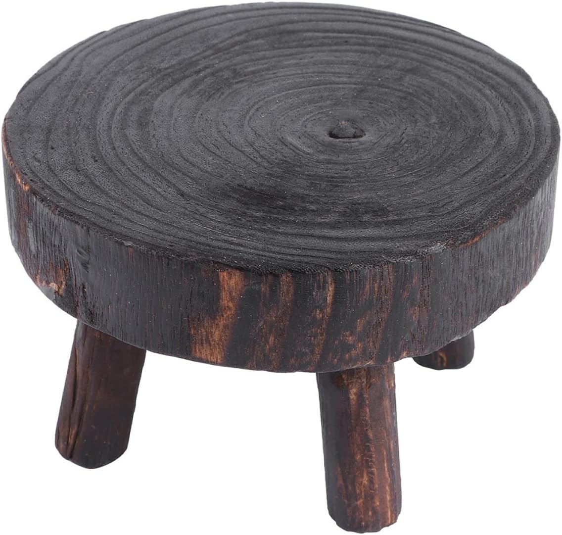 1pc Plant Stand Flower Pot Holder Stool Plant Flower Shelf Home Decor Wooden Flowerpot Rack Accessory