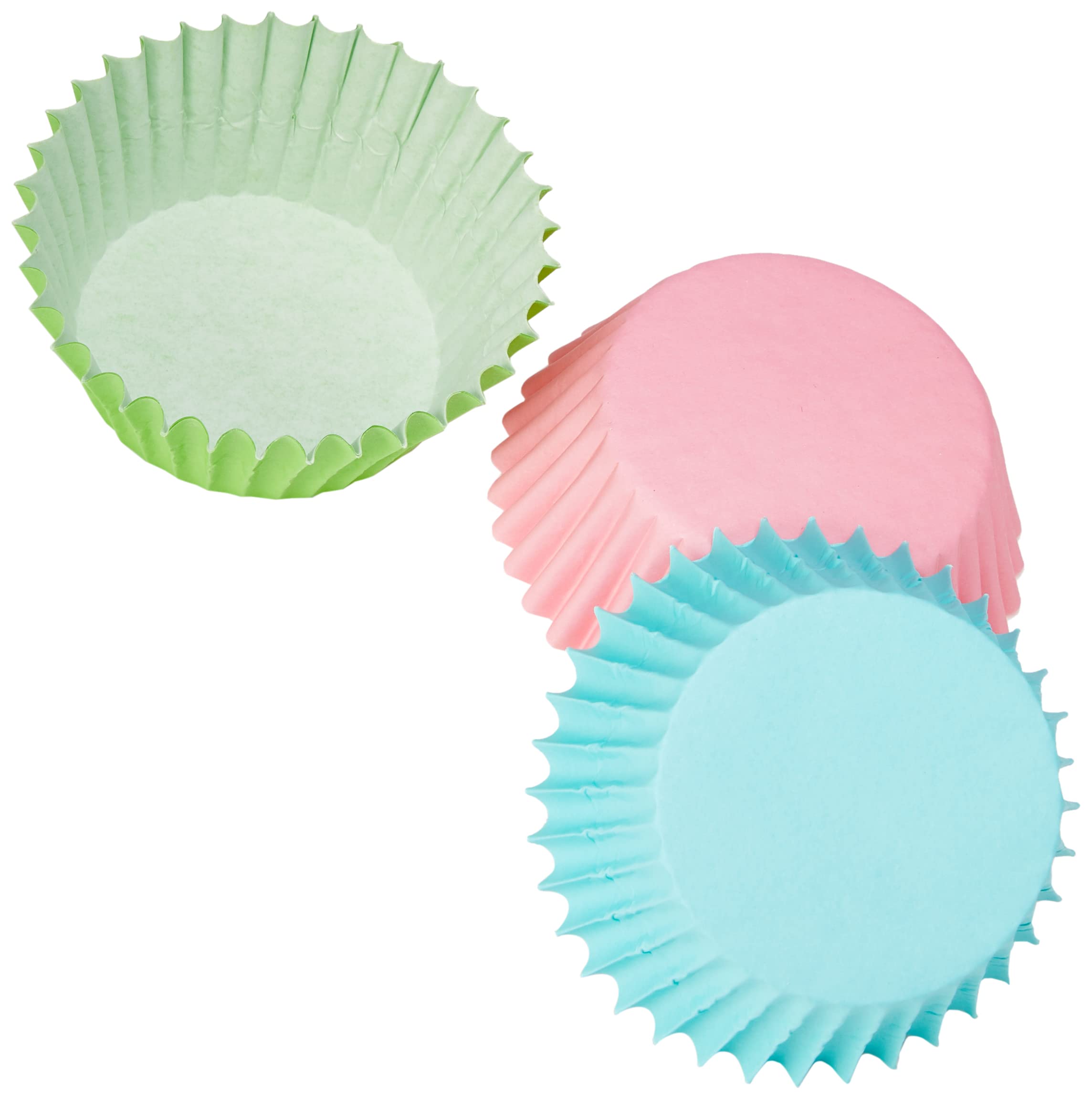 Patisse 01728 Paper Cupcake Cases, 2" (5 cm) in diameter, 90 pieces total, colors:Blue, blue/pink/green 2