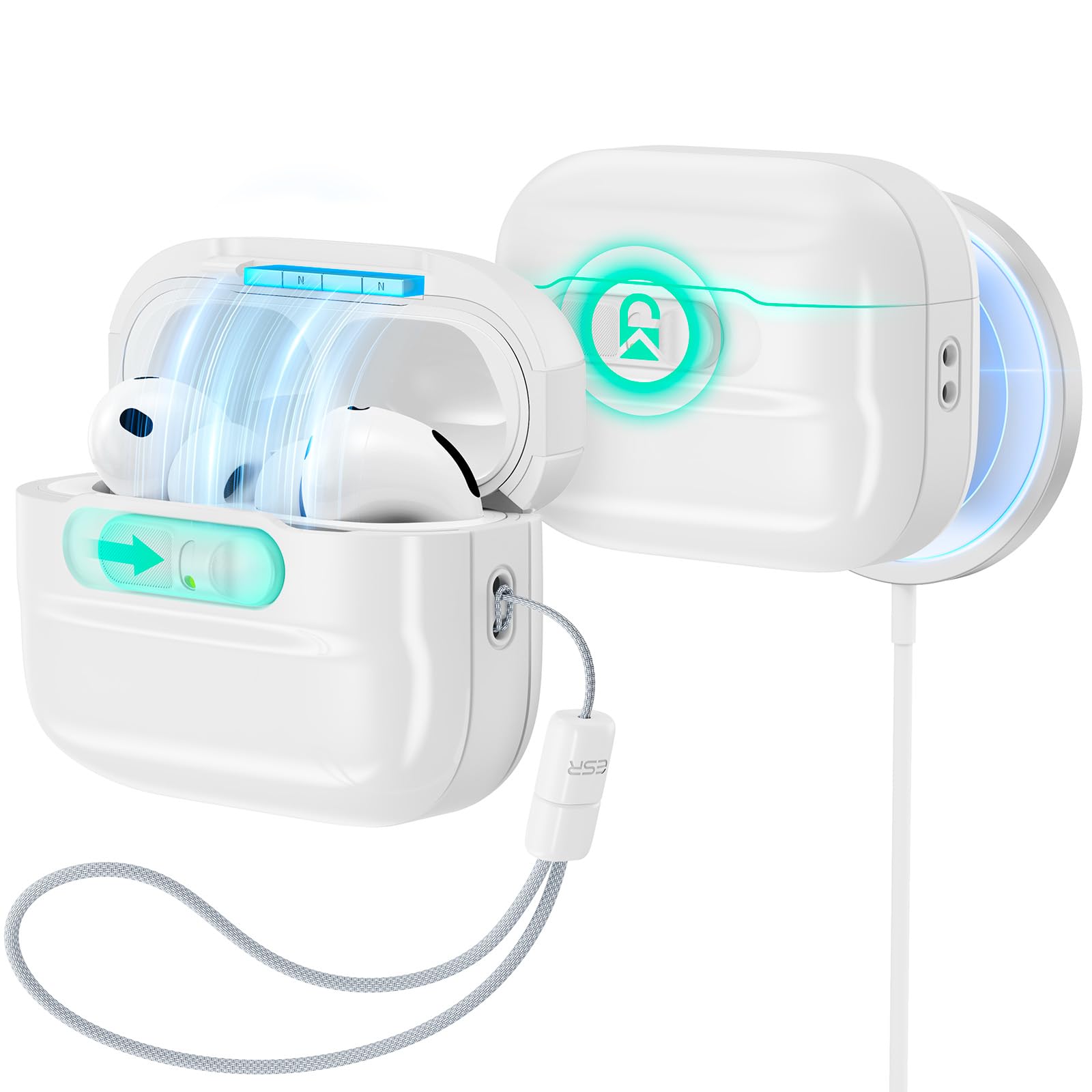 Amazon | ESR AirPods Pro3 ケース(2025) AirPods Pro 第3世代対応 USB