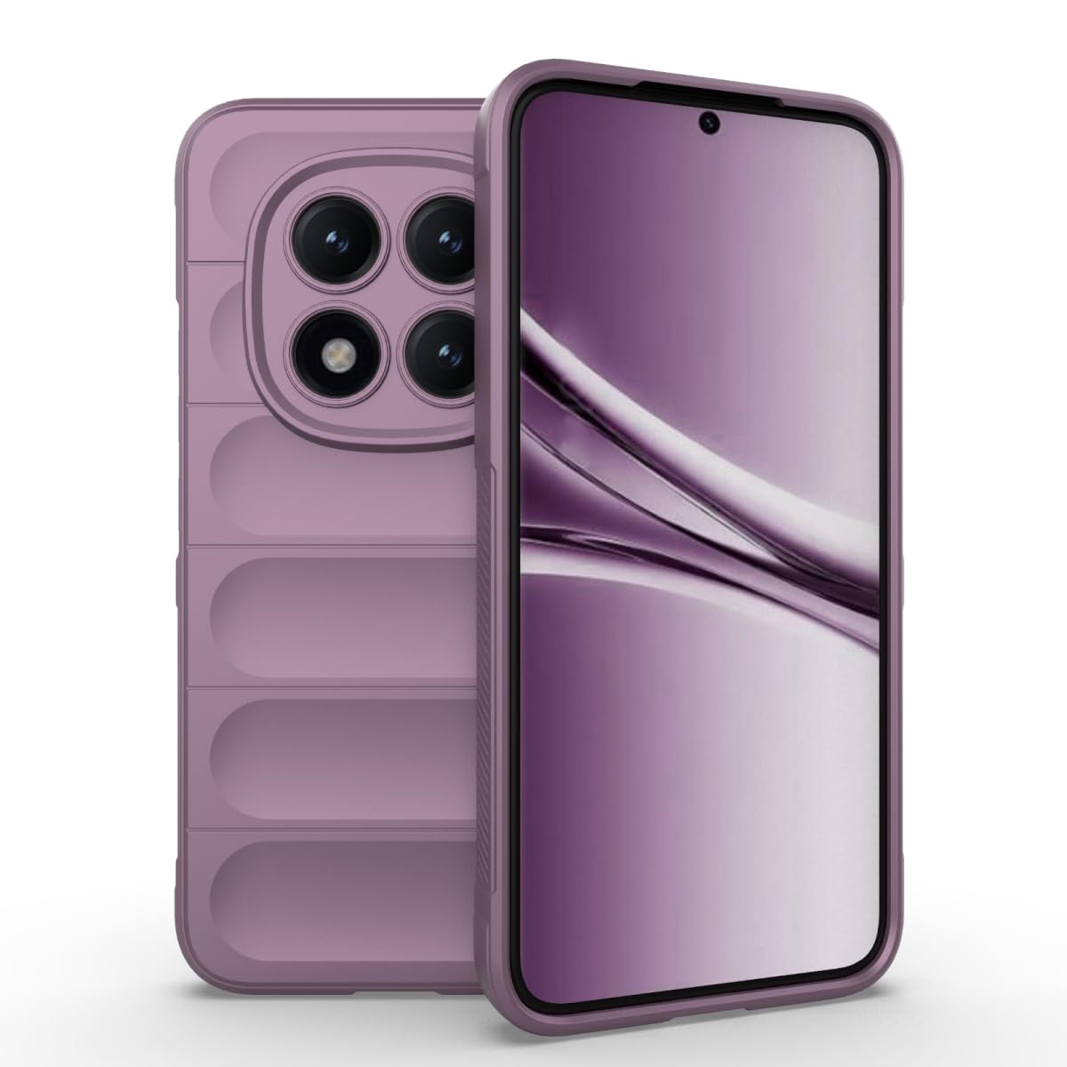 RankOne Liquid Silicone Airbag Case Cover for Redmi Note 15 Pro+ 5G/Redmi Note15 ProPlus 5G (6.83 Inches) Shield Shock Resistant Light Purple