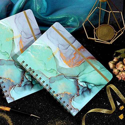 Spiral Journal/Notebook - Lined Journal With Back Pocket And Hardcover, 8.4" X 6.3", College Ruled Notebook/Journal, Premium Thick Paper, Strong Twin-Wire Binding, Perfect For School, Office & Home #TOP1