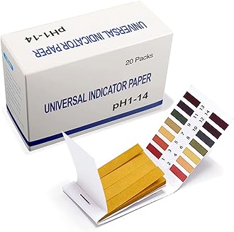 20 Pack pH Test Strips, 1600 Strips pH. 1-14 Universal pH Test Paper Litmus Test Paper pH Soap Making Testing Strips for Water Wine Saliva Urine Soil Testing Pet Food Water pH Test for Drinks (Box)