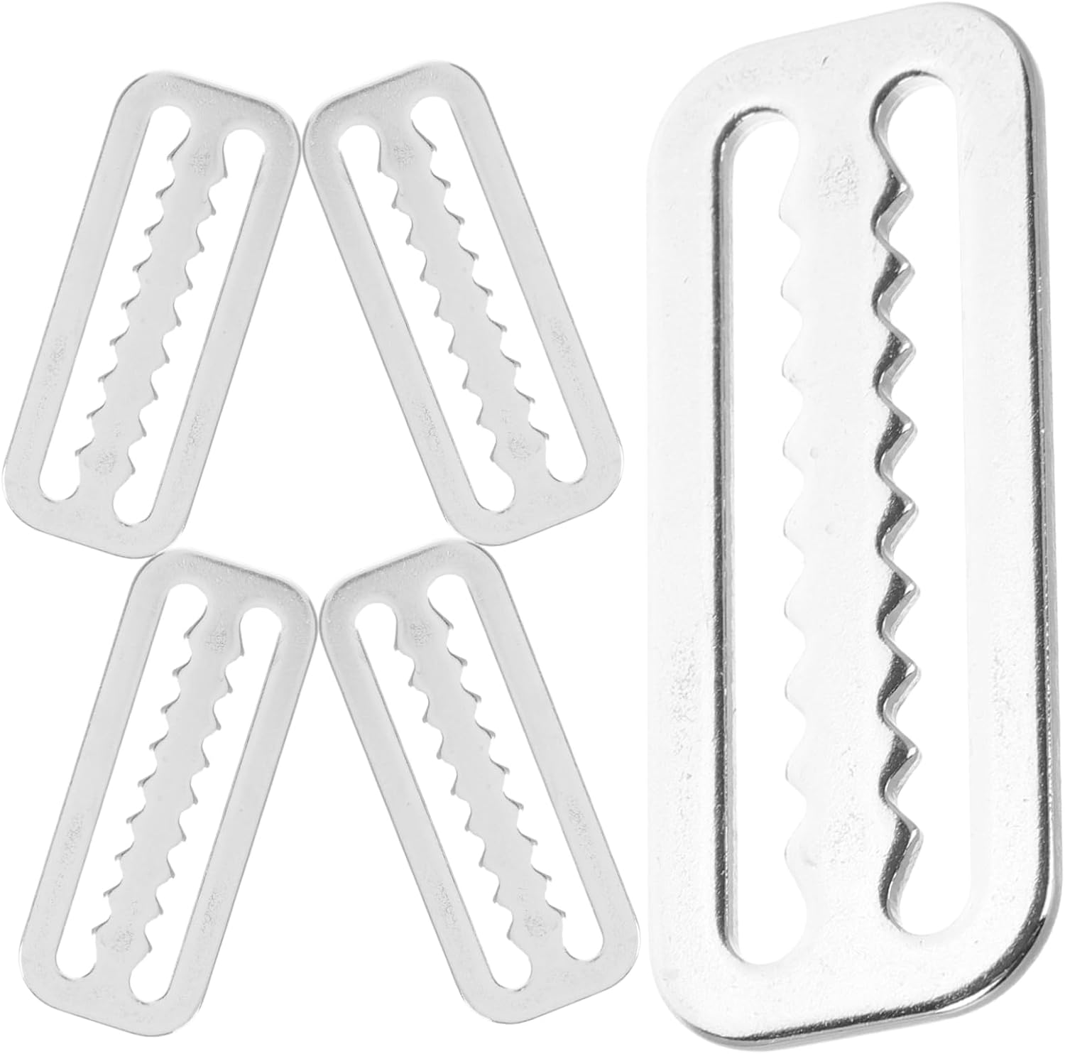 5pcs Stainless Steel Diving Belt Buckle Diving Weights Military Belt Keeper Snorkeling Equipment