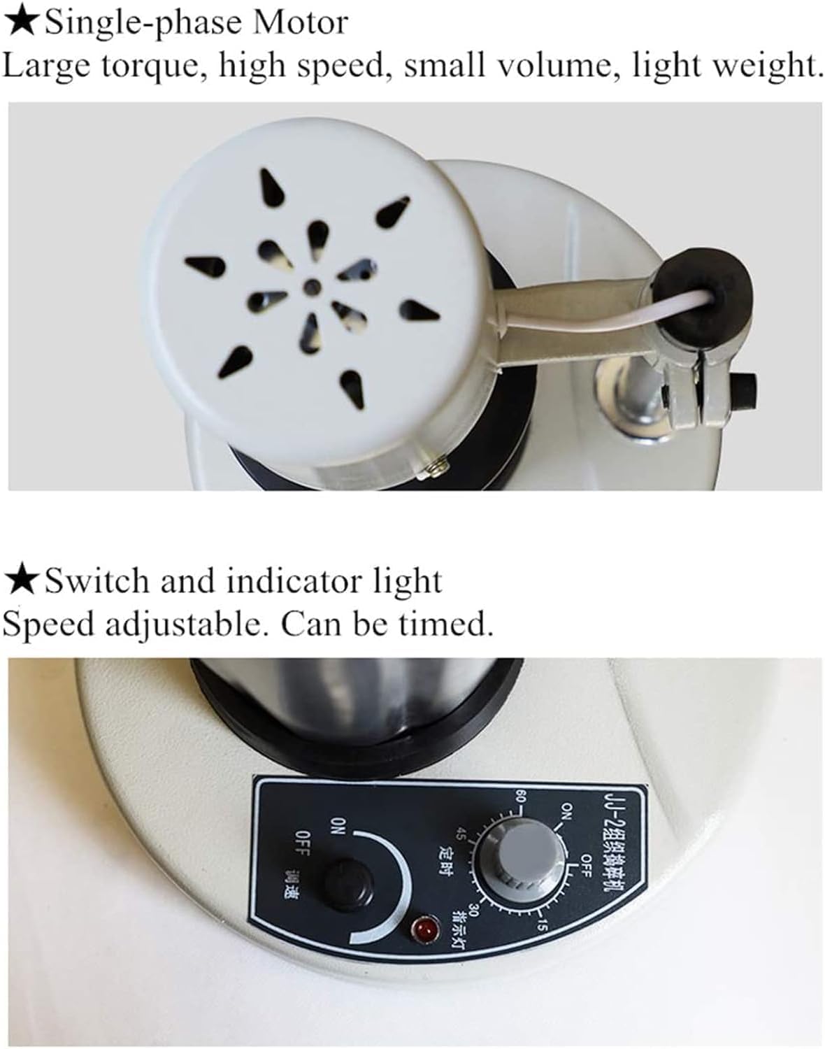 Dispersor Homogeneizador Eléctrico, Homogeneizador Triturador De Tejidos De 1000 Ml, Velocidad De 0-12000 RPM/temporización De 0-60 Min, para Mezcla, Emulsificación Y Extracción Eficientes