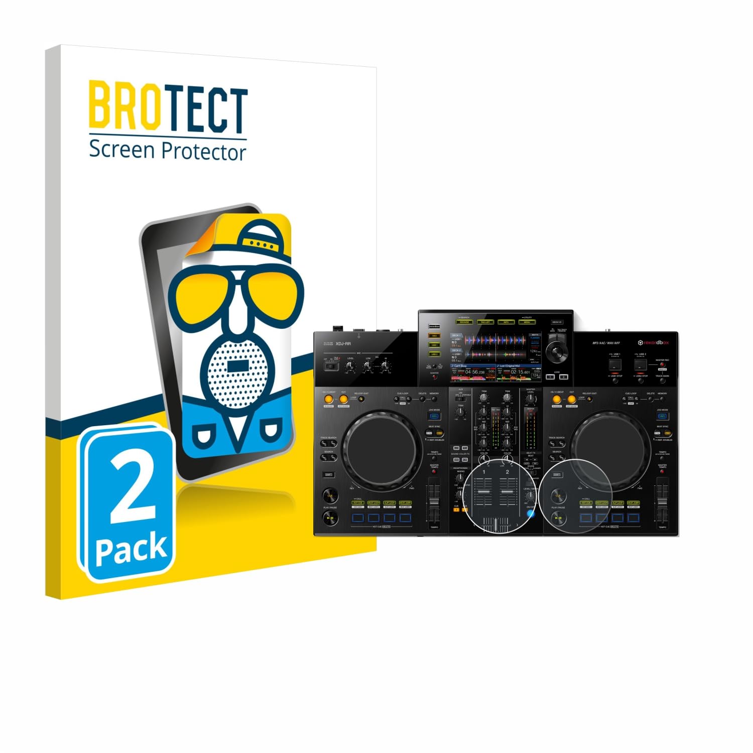 brotect Screen Protector Anti-Glare compatible with Pioneer XDJ -RR (Jog) (2 Pack) Screen Protector Matte, Anti-Fingerprint Protection Film
