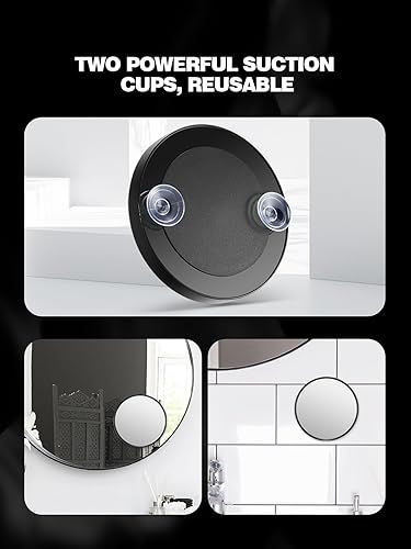 Miniatura 6 de Macaki Espejo de aumento 20X con 2 ventosas espejo de maquillaje aumentado de 35 pulgadas y pinzas inclinadas 1 unidad