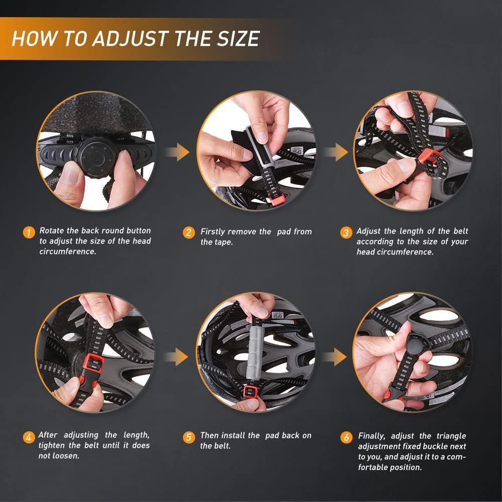 JBM Adult Cycling Bike Helmet Specialized for Mens Womens Red/Blue/Yellow (Dark Blue & Orange, Adult) : Sports & Outdoors