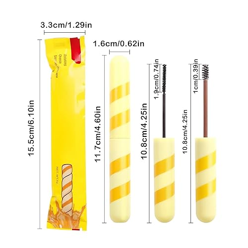 Miniatura 6 de Hard Candy Makeup Cheese Mascara Thick Slender Curly With Fine Sparkles Diamond Mascara Non Curling Slender Mascara Makeup Party Wedding Color Guard