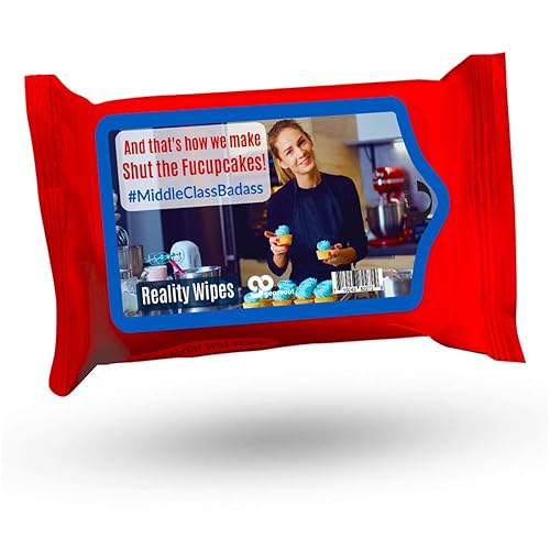 Toallitas Shut the Fucupcakes - Divertido diseño de horneado de clase media - Divertidas toallitas húmedas para mujeres - Tamaño de viaje