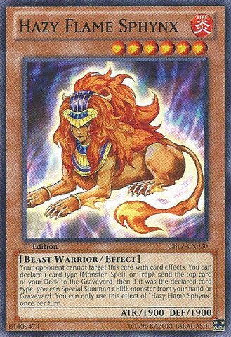 YU-GI-OH! - Hazy Flame Sphynx (CBLZ-EN030) - Cosmo Blazer - Unlimited Edition - Common