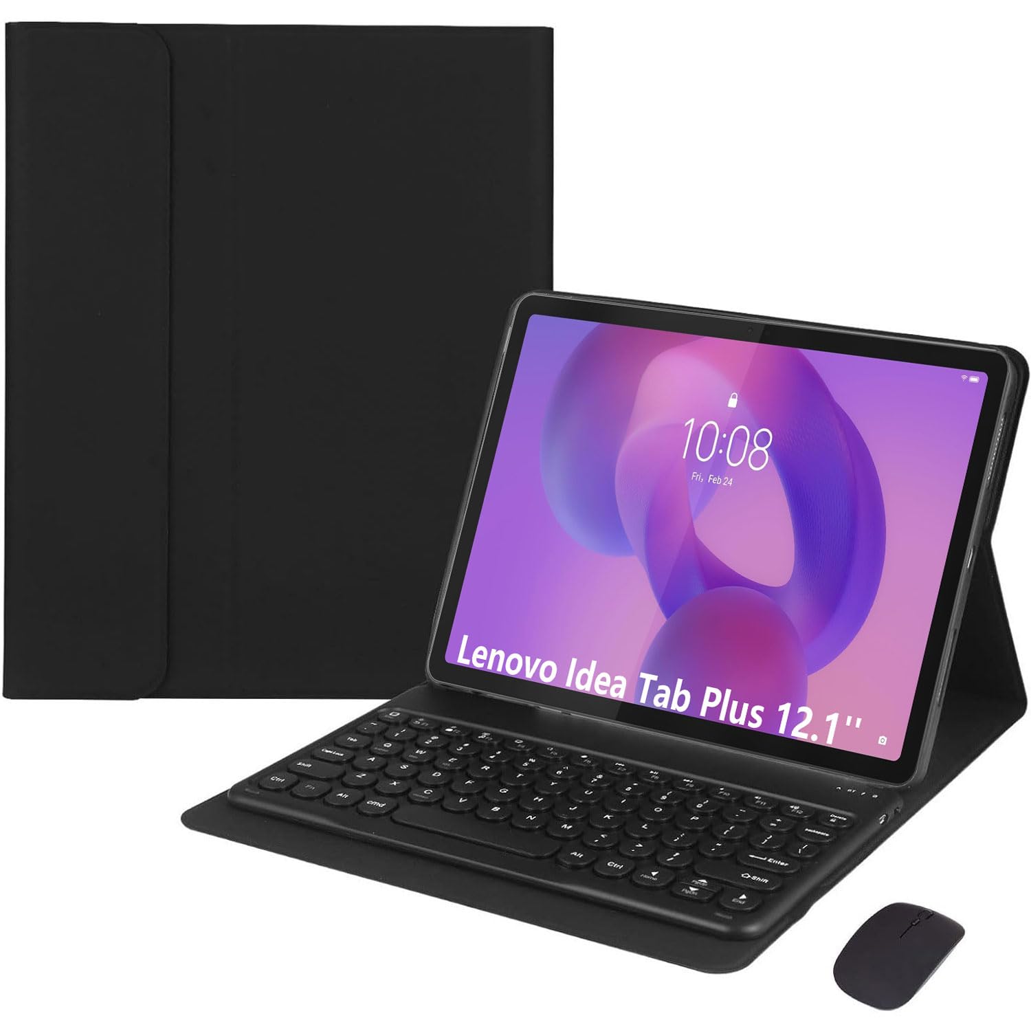 Teclado Lenovo Idea Tab Plus 12.1 funda TB361ZU español Ñ ratón negro