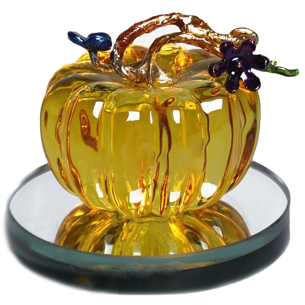Citrouille en cristal de verre pour illuminer votre table d'automne et vos soirées