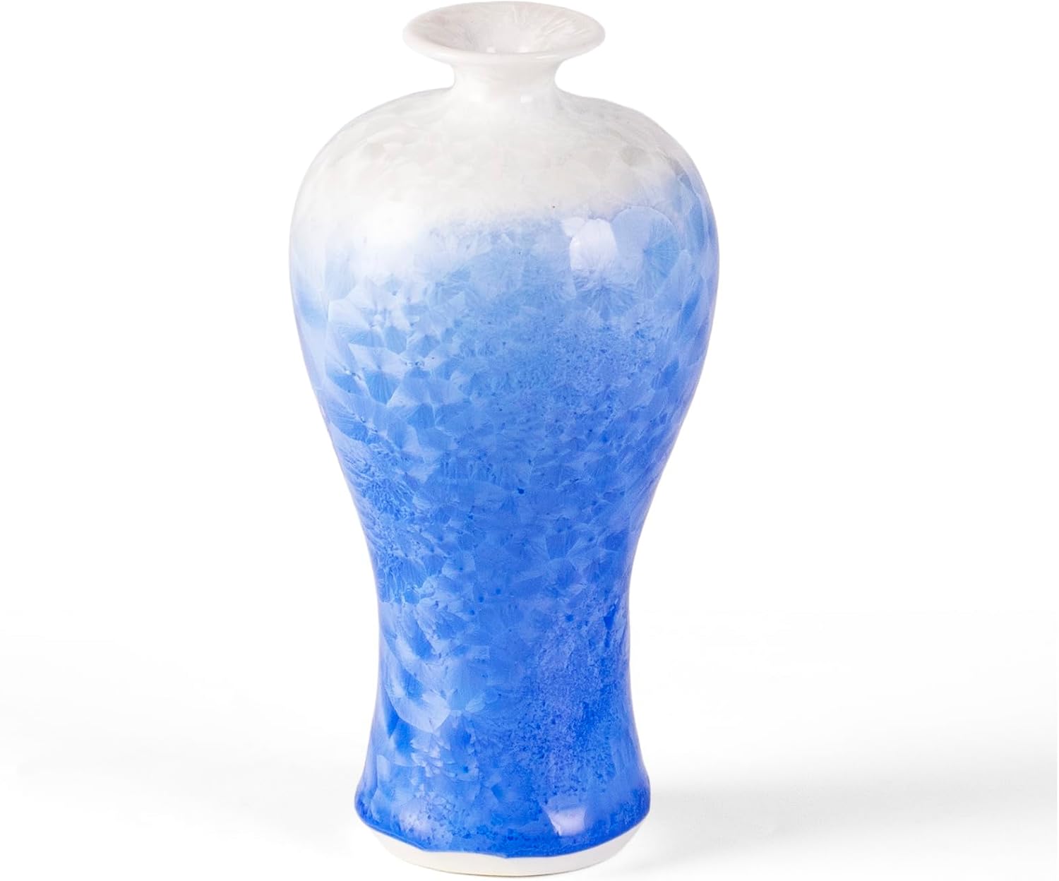 KAMMAK Colored Ceramic Vase, Beautiful Hand-Painted Decorative Vase, Modern Art Porcelain Vase for Flower Mantle Dining Table Centerpiece, Entryway Living Room Wedding Decoration, HC028